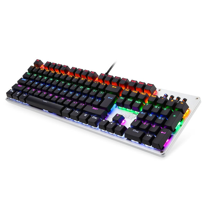 Genuine colorful 104 keys led gaming mechanical keyboard